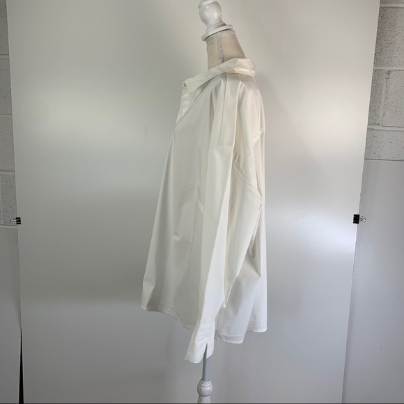 J. Jill White Button Up Shirt Collection Stretch Top Professional Cotton Preppy - Picture 7 of 12